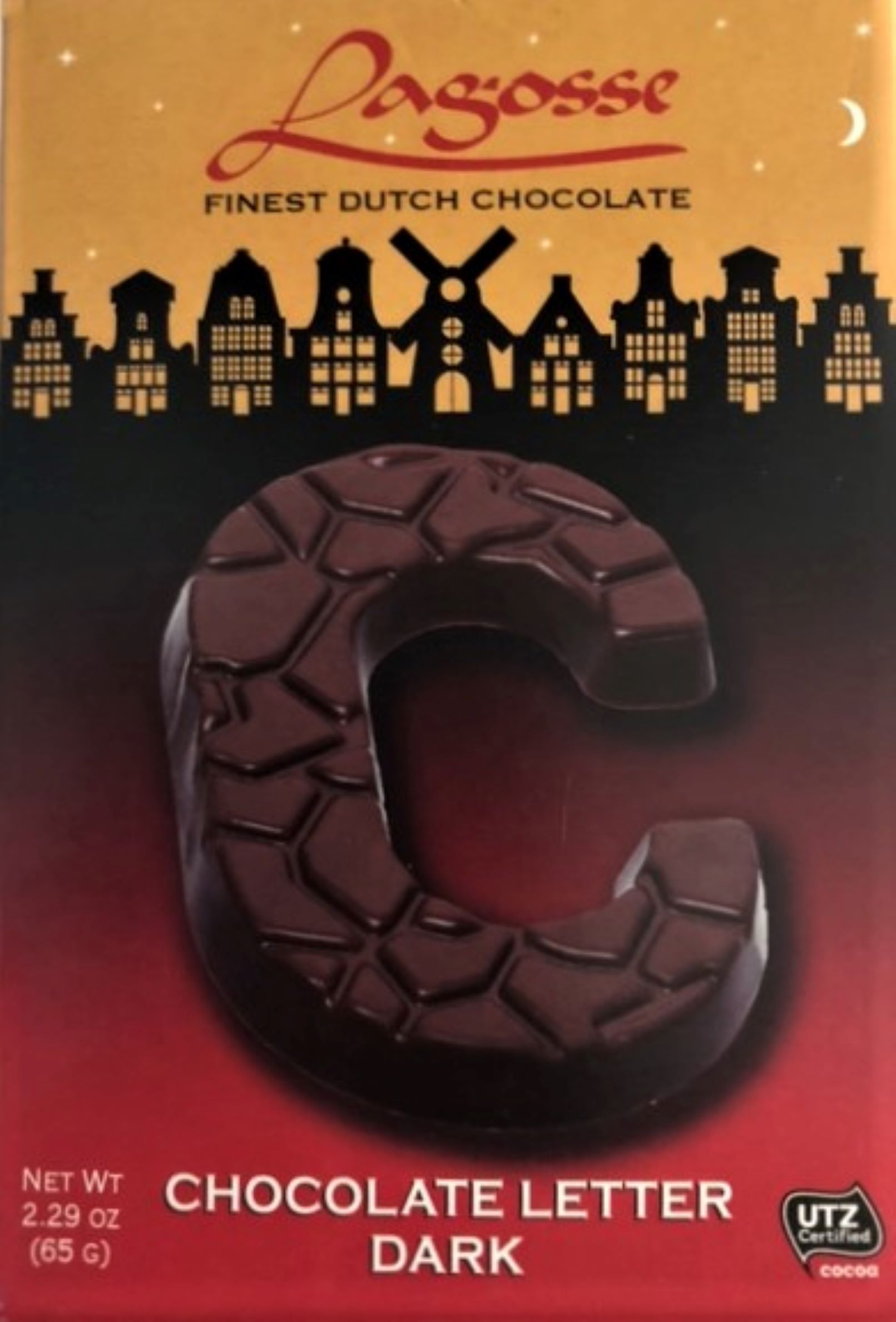 Chocolate Letter C - Dark